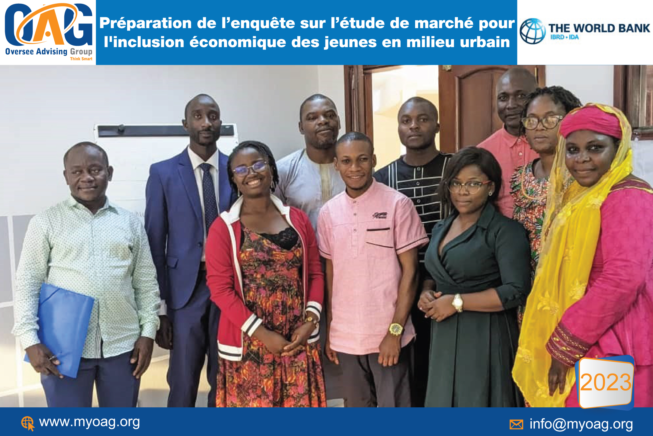 Préparation de l’enquête sur l’étude de marché pour l'inclusion économique des jeunes en milieu urbain