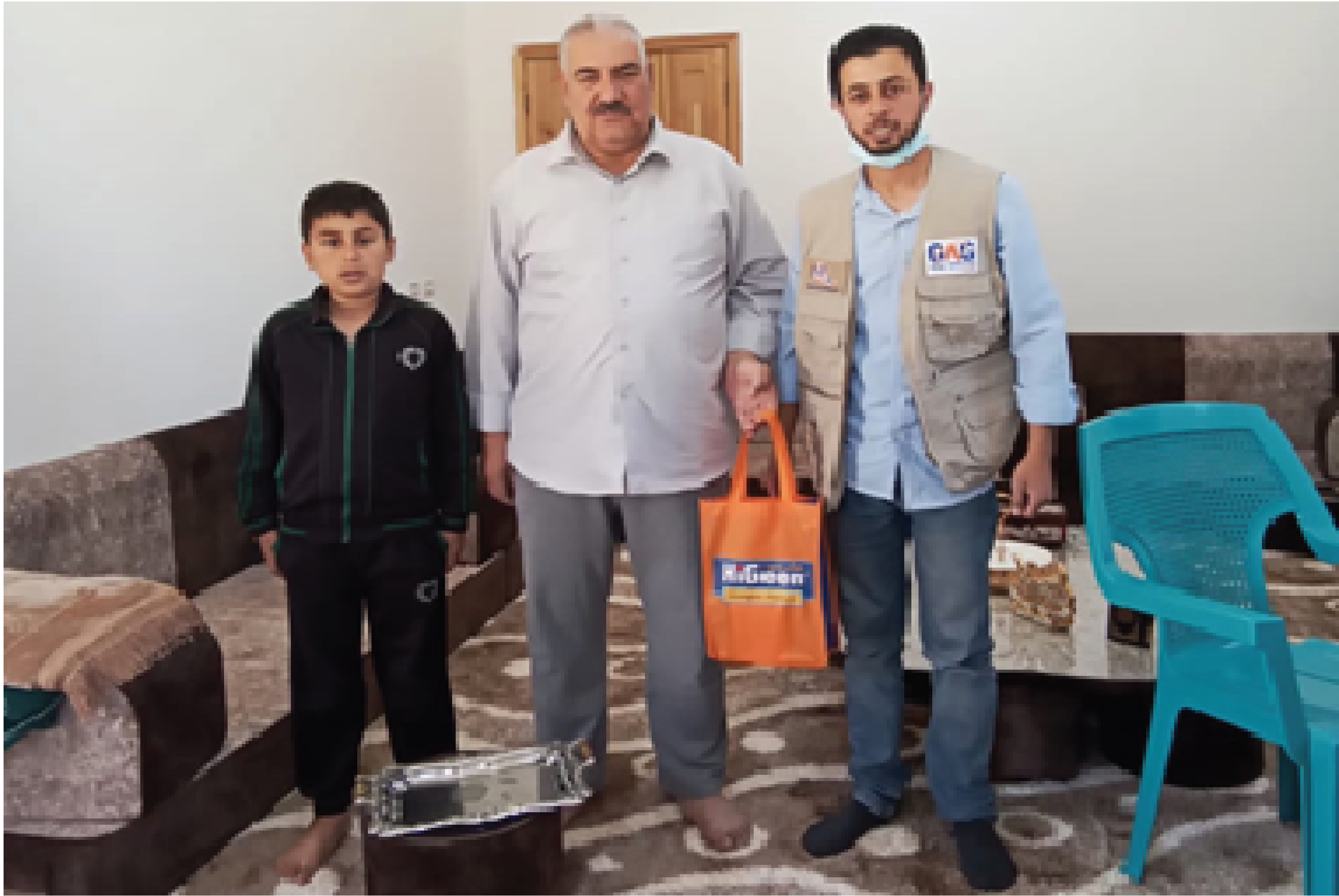 Household survey by one of our enumerator in Mafraq.